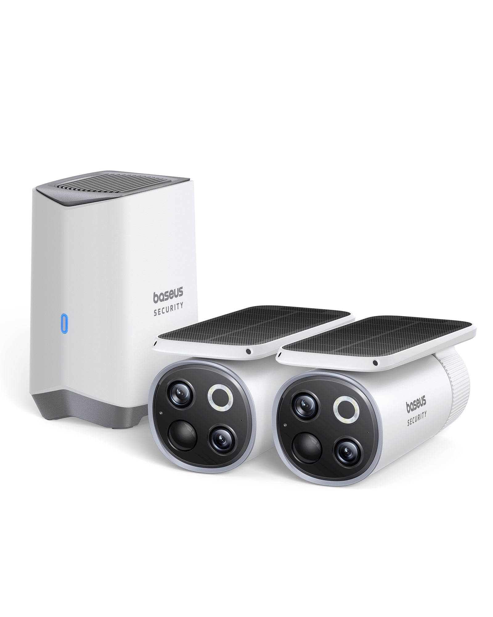 Vonkajšia kamera Baseus Security S1 Pro 3K (sada 2ks+centrálna stanica) biela