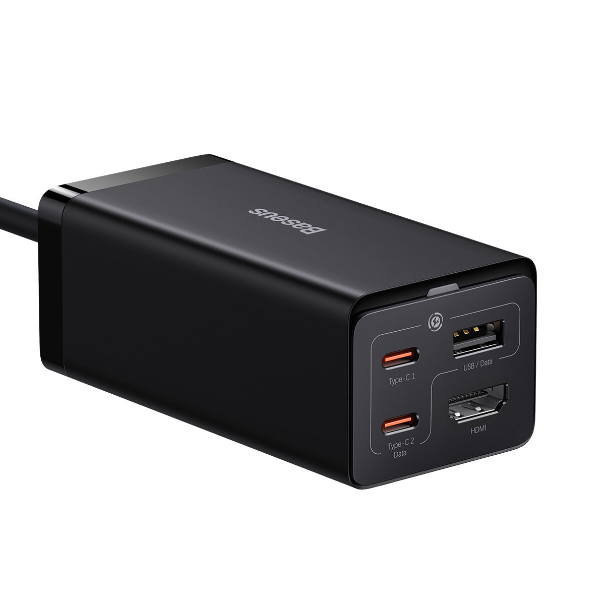 Dokovacia stanica s nabíjaním 4v1 Baseus GaN5 Pro 67W 2xUSB-C, 1xUSB, 1xHDMI čierna