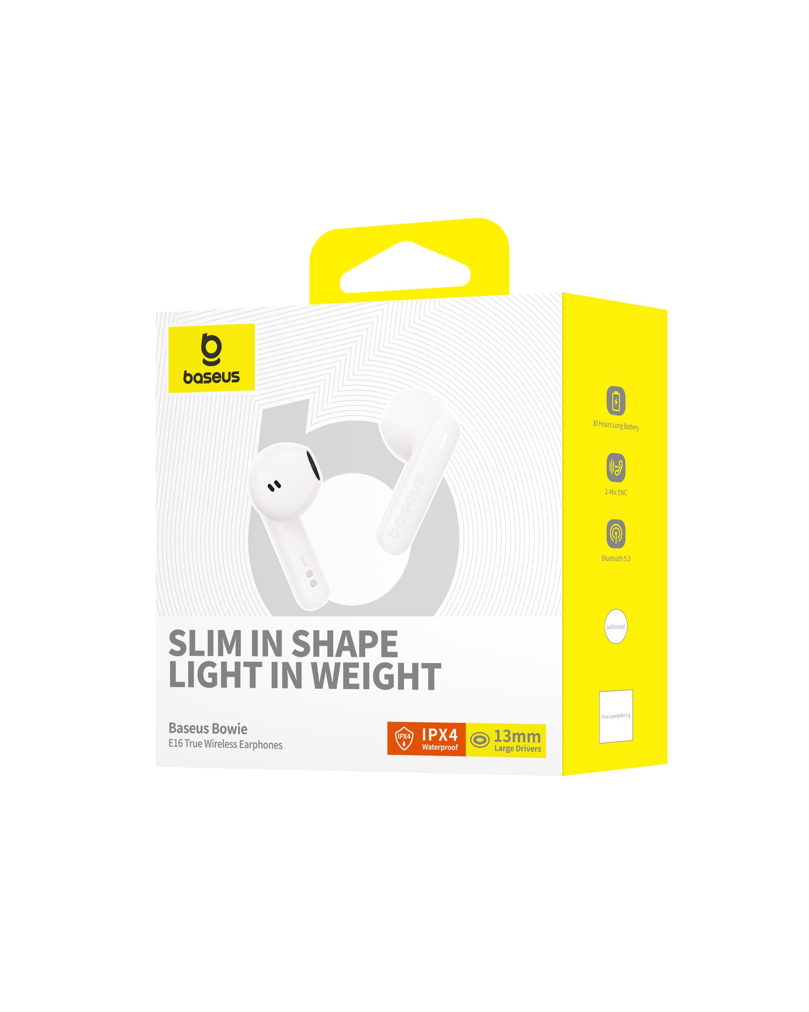 Bluetooth slúchadlá Baseus Bowie E16 biela