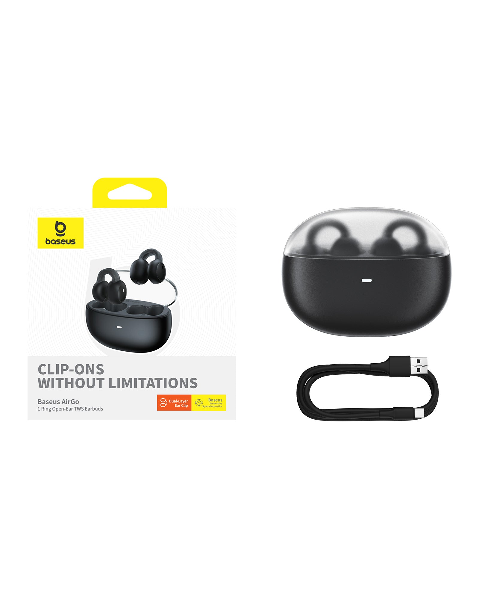 Bluetooth slúchadlá Baseus AirGo 1 TWS čierna