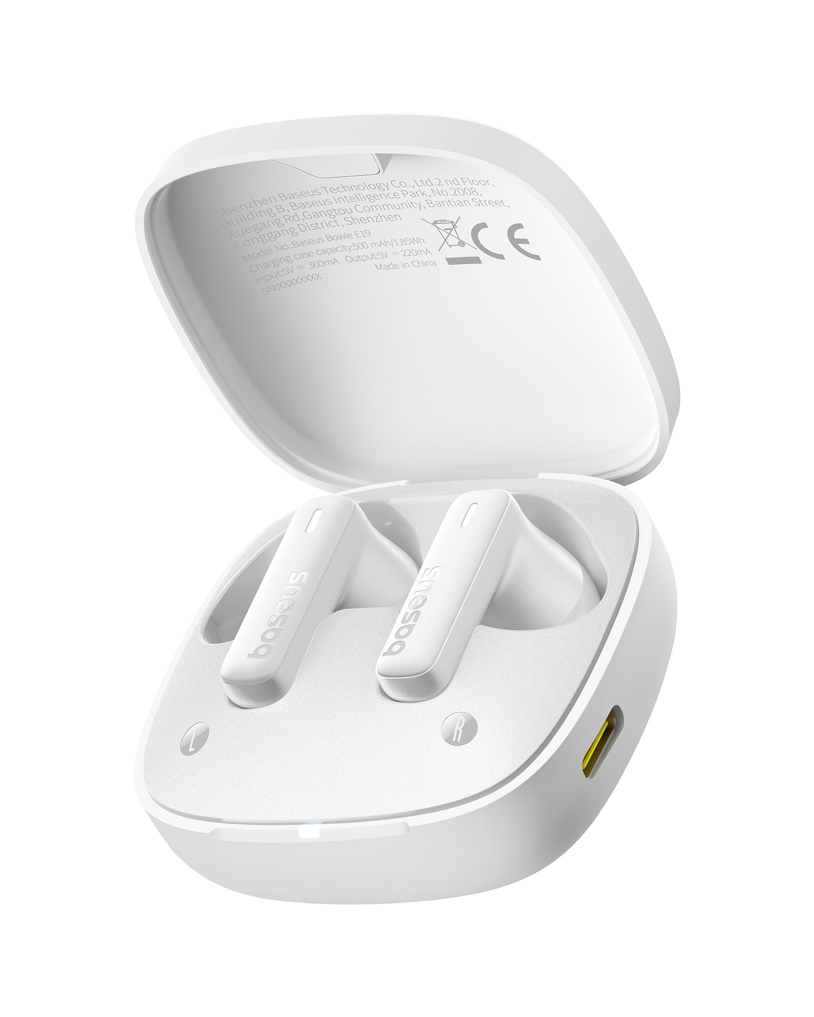 Bluetooth slúchadlá Baseus Bowie E19 biela