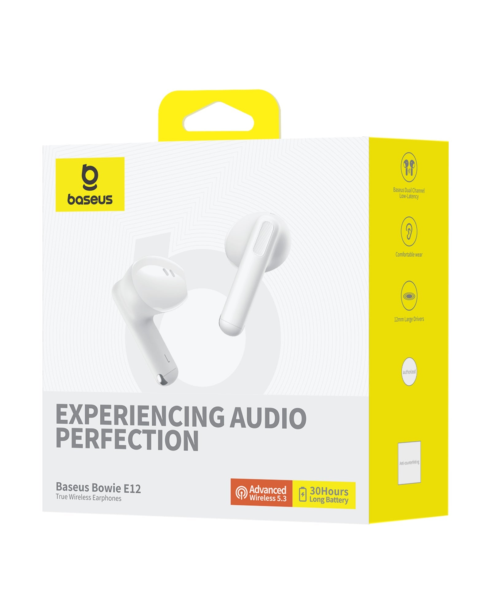 Bluetooth slúchadlá Baseus Bowie E12 biela