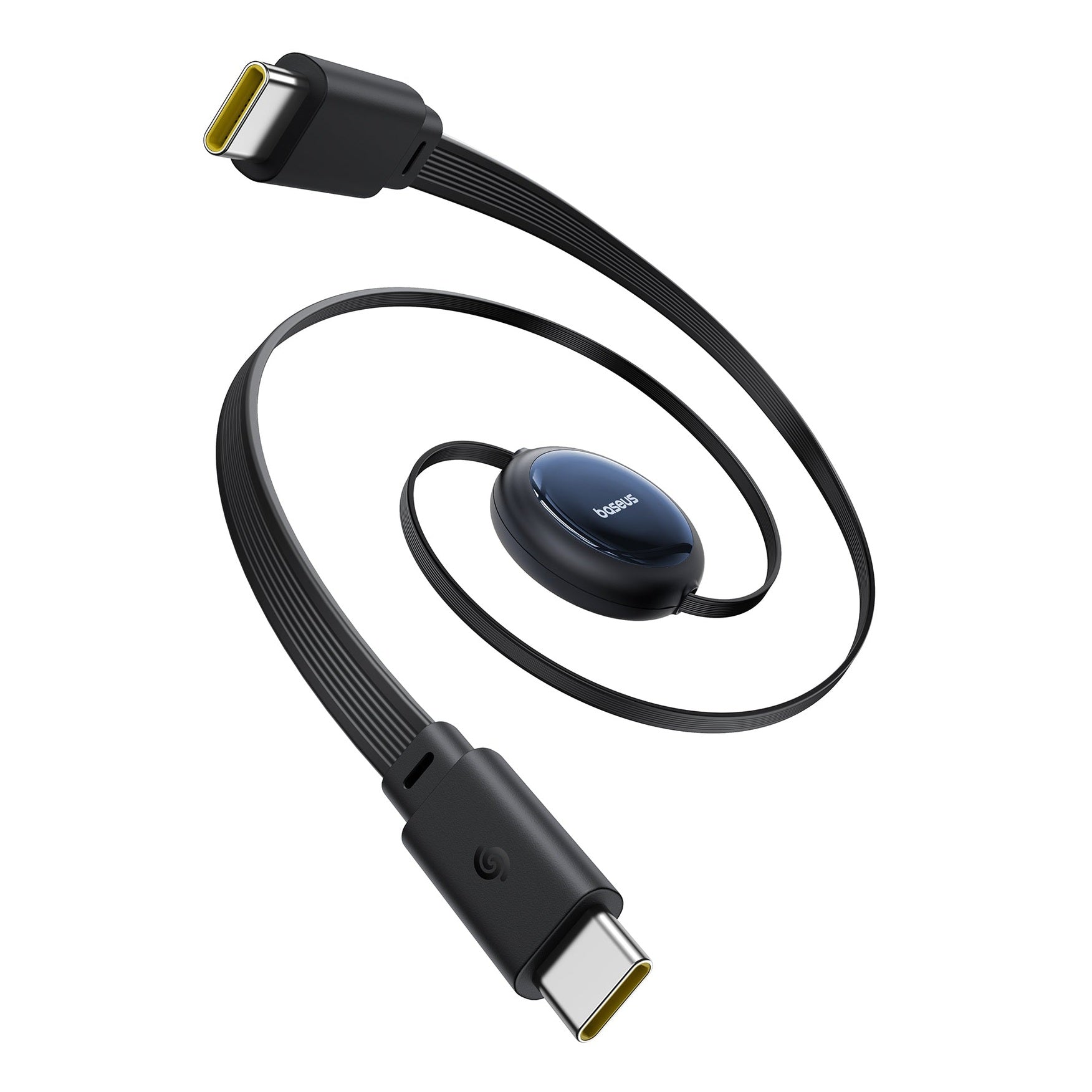 Baseus Navíjací kábel Baseus Nomos USB-C/USB-C 1,5m 100W čierny