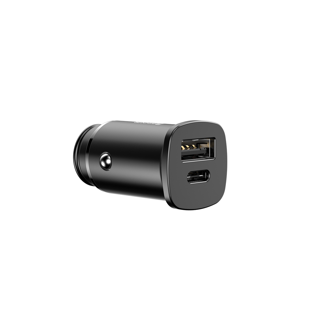 Baseus Nabíjačka do auta Baseus 30W 1x USB,1x USB-C čierna