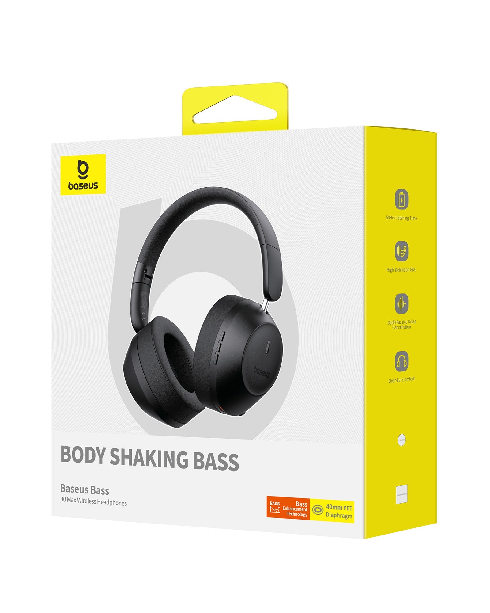 Bluetooth slúchadlá Baseus Bass 30 Max čierna