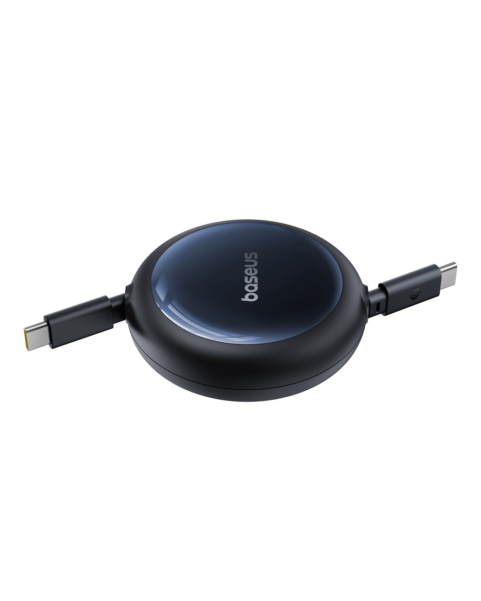 Navíjací kábel Baseus Nomos USB-C/USB-C 1,5m 100W čierny