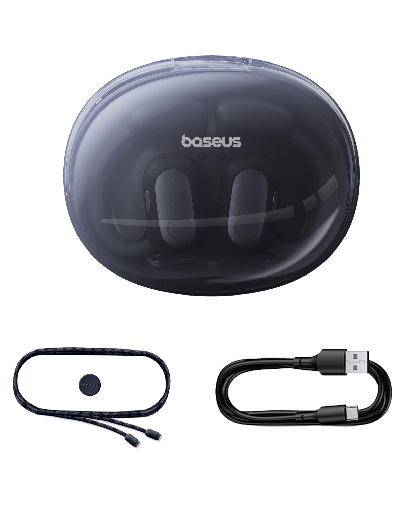 Bluetooth slúchadlá Baseus Eli Sport 1 Open-Ear TWS Cosmic Black