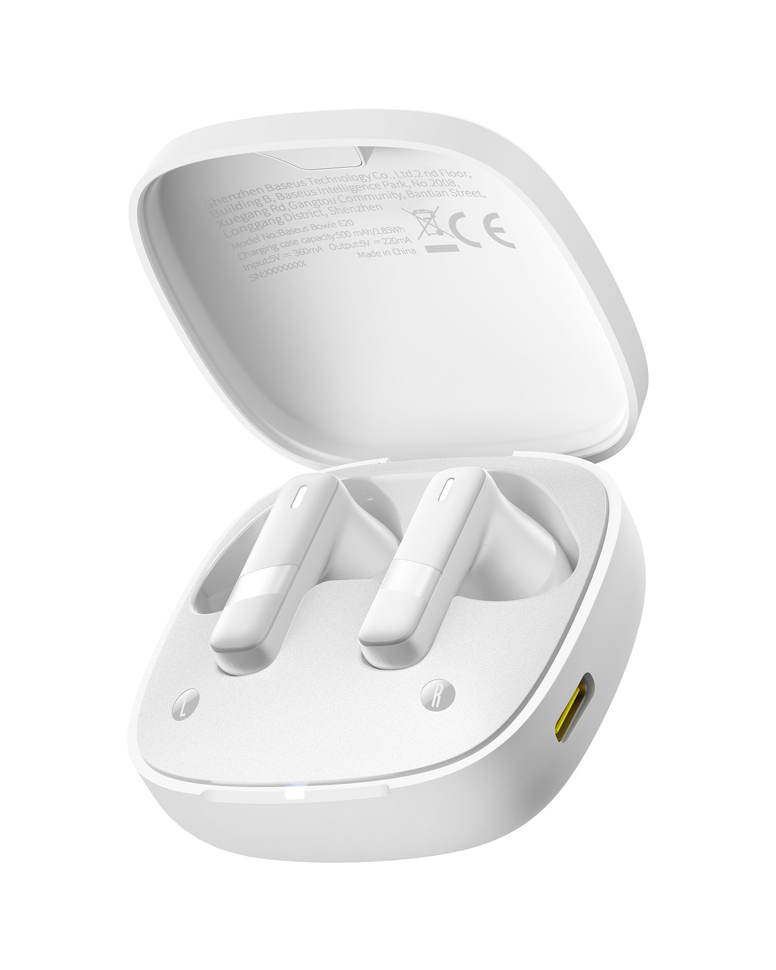 Bluetooth slúchadlá Baseus Bowie E20 biela