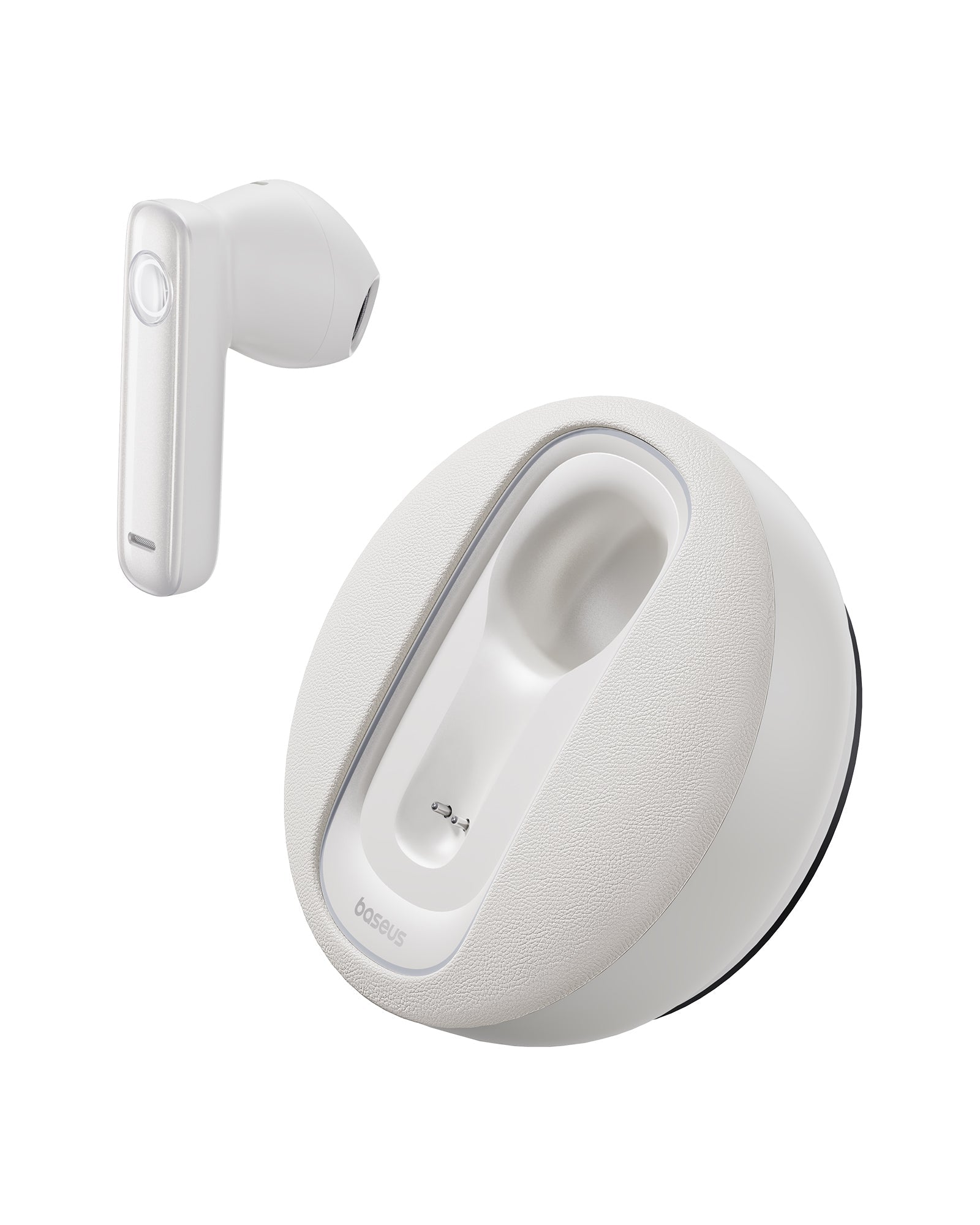 Bluetooth slúchadlo so solárnym nabíjaním Baseus Bowie CM10 biele