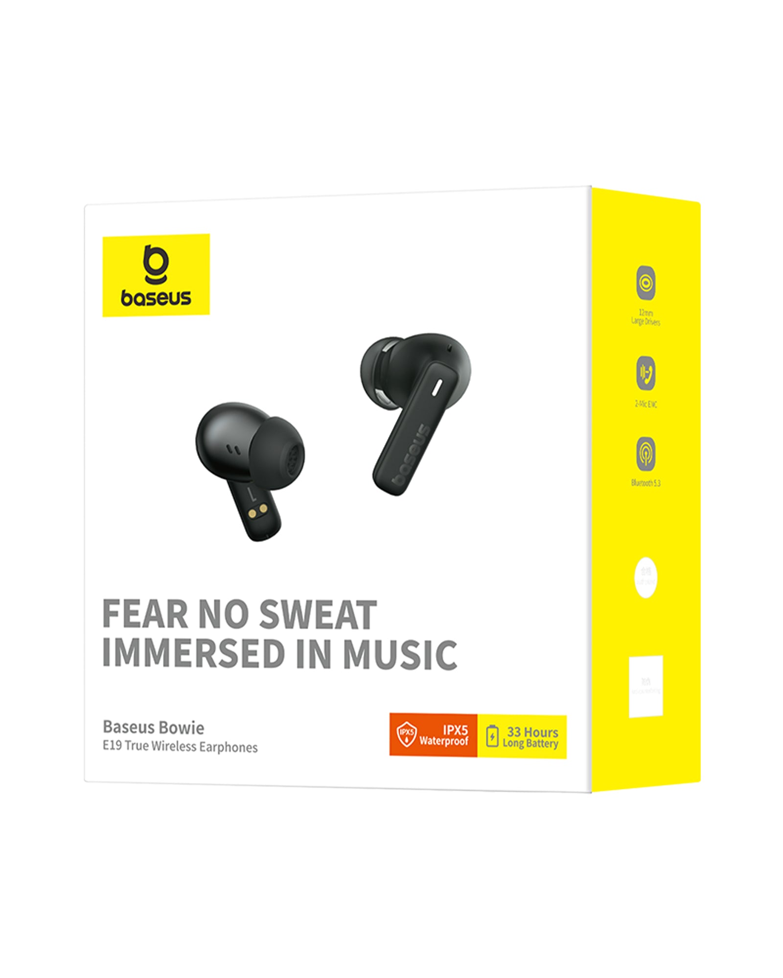 Bluetooth slúchadlá Baseus Bowie E19 čierna