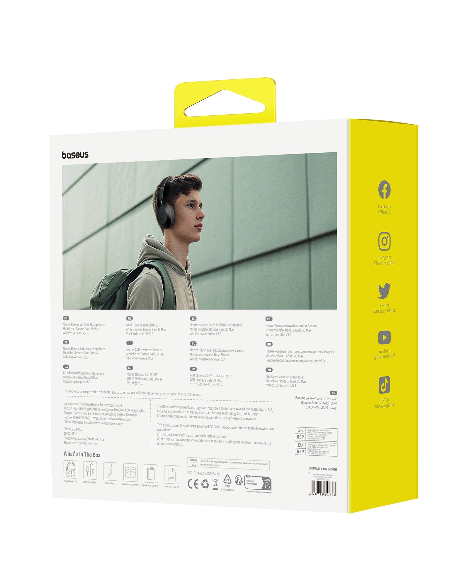 Bluetooth slúchadlá Baseus Bass 30 Max čierna