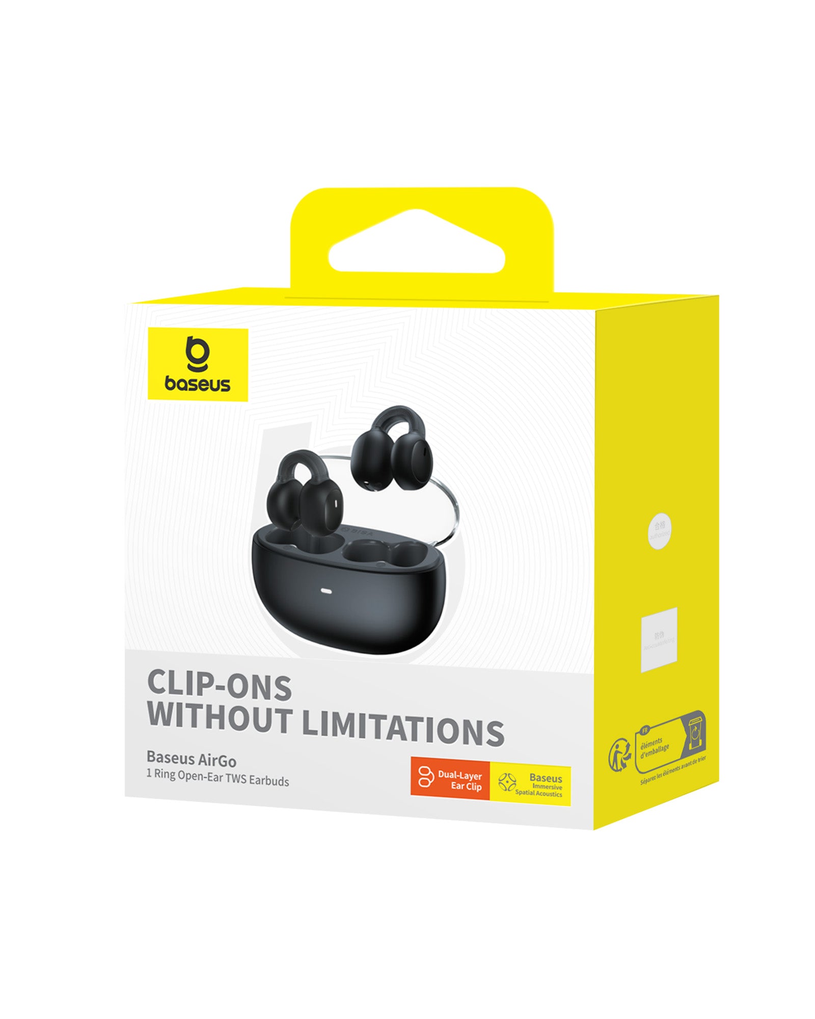 Bluetooth slúchadlá Baseus AirGo 1 TWS čierna