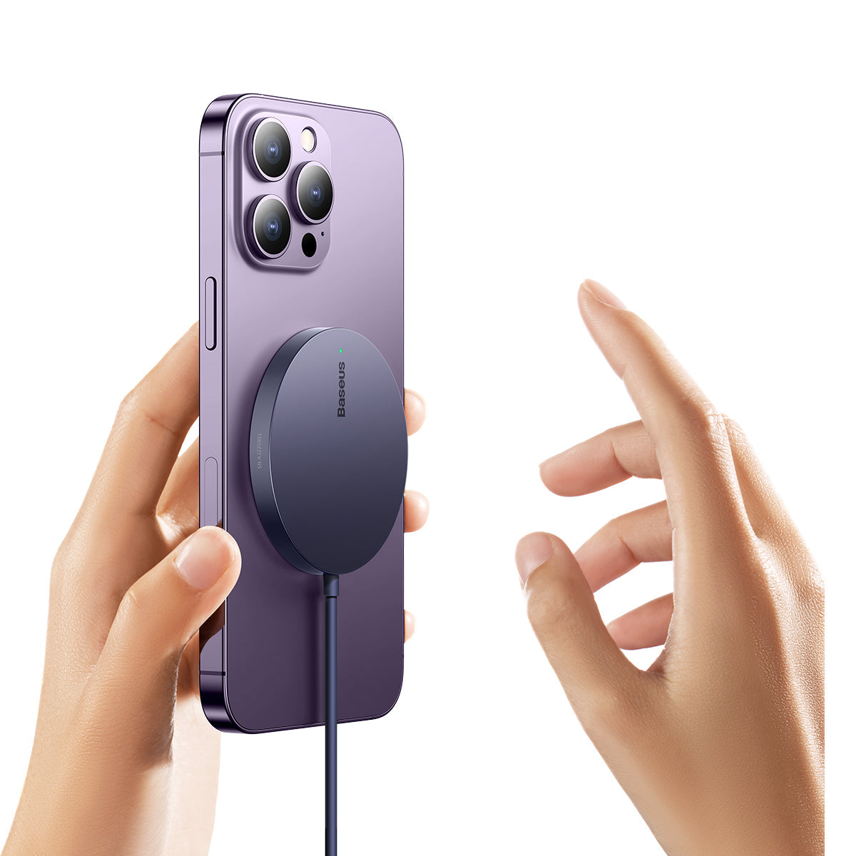 Bezdrôtová nabíjačka Baseus Simple Mini3 15W fialová