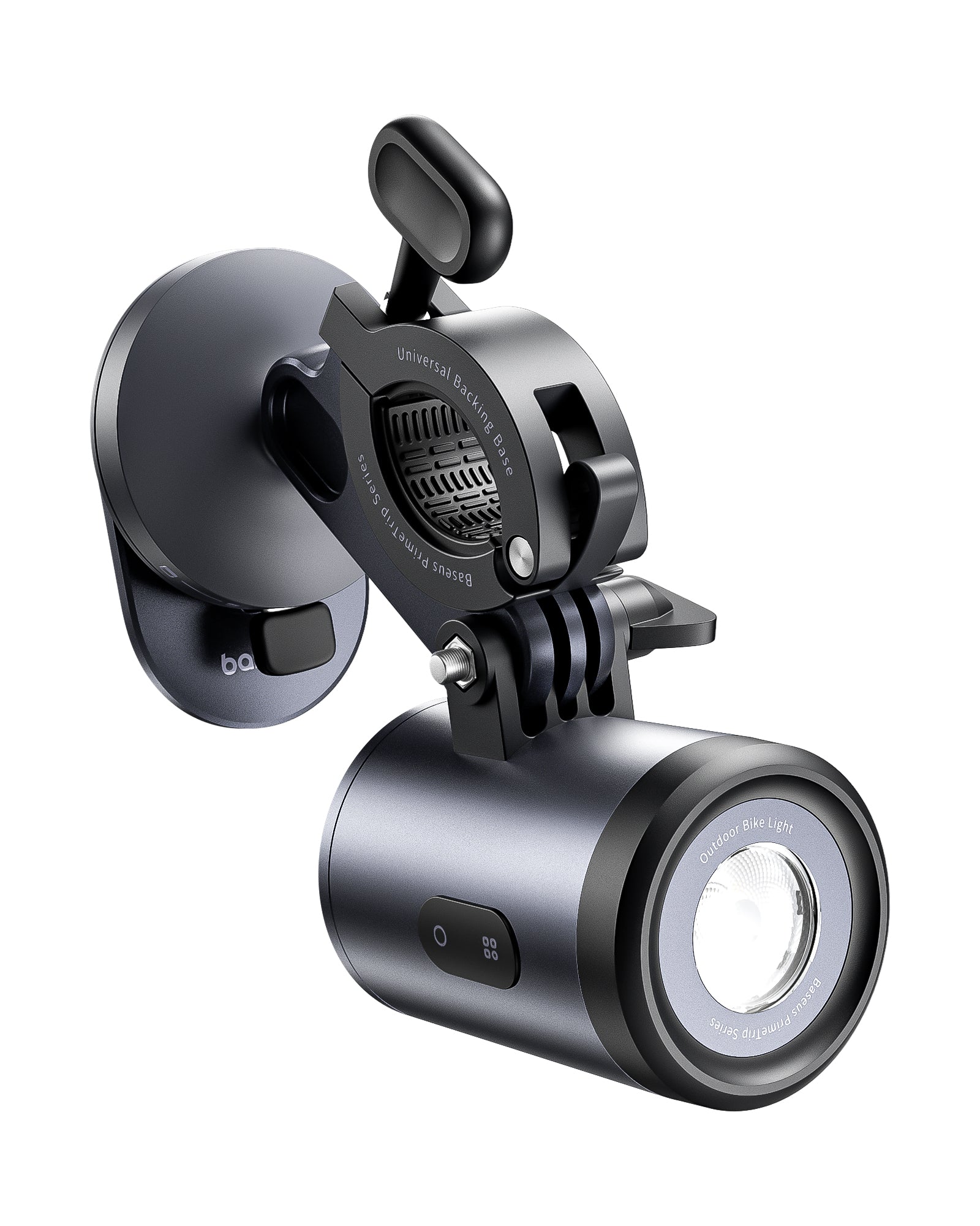 Držiak na bicykel Baseus PrimeTrip 2v1 s LED svetlom