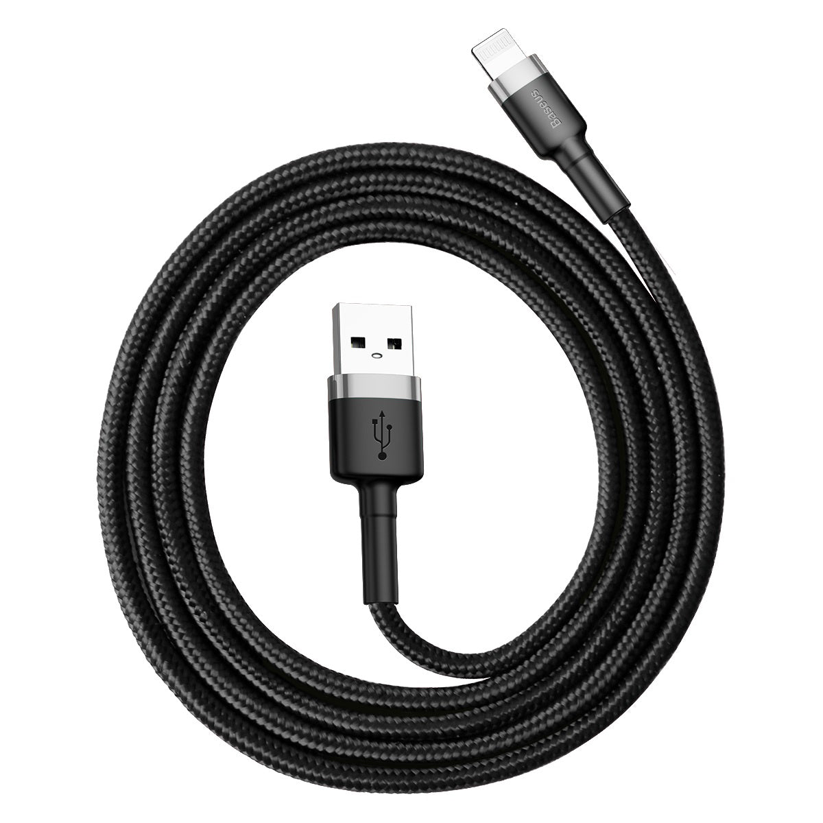 Baseus Kábel Baseus Cafule USB/Lightning 1m 2,4A šedo-čierny