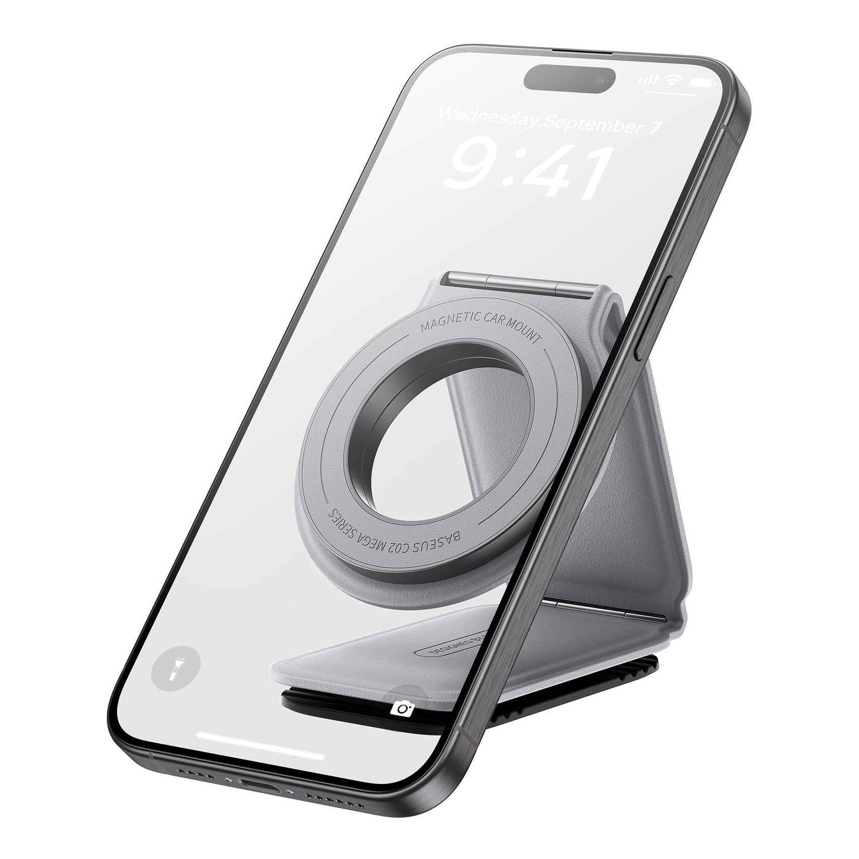 Baseus Auto držiak s magnetom Baseus C02 Prime Trip na palubnú dosku šedý