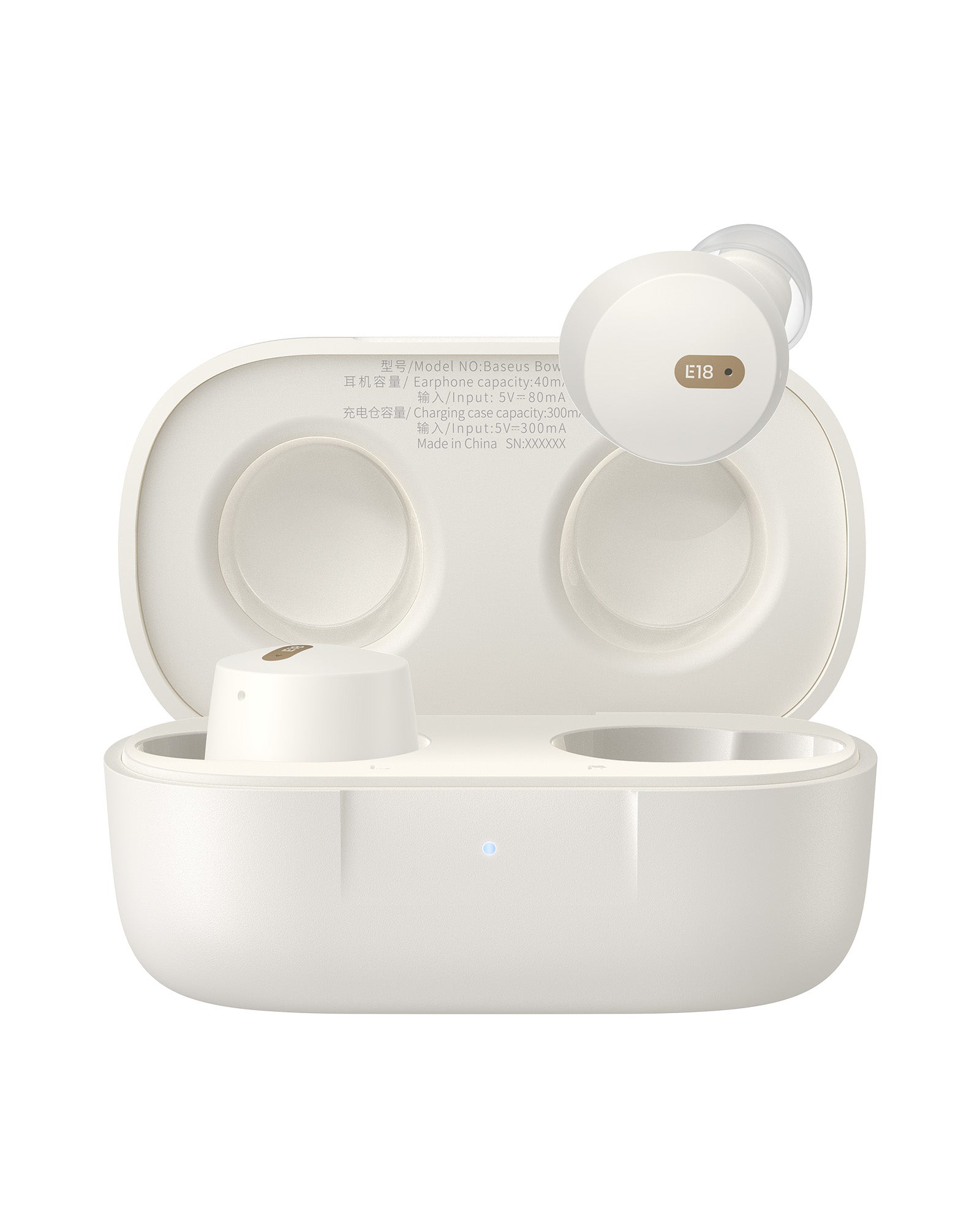 Bluetooth slúchadlá Baseus Bowie E18 biela