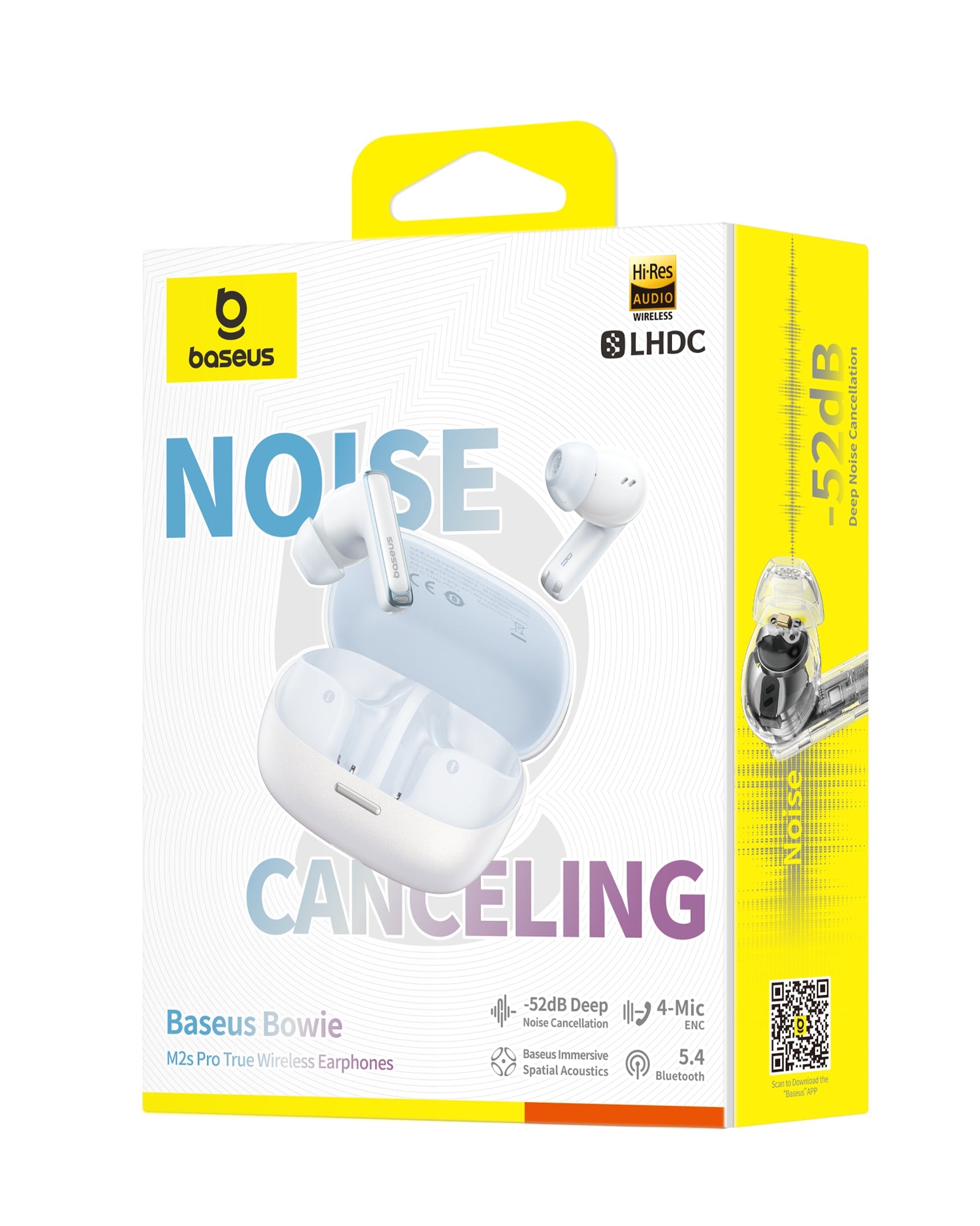 Bluetooth slúchadlá Baseus Bowie M2s Pro biela