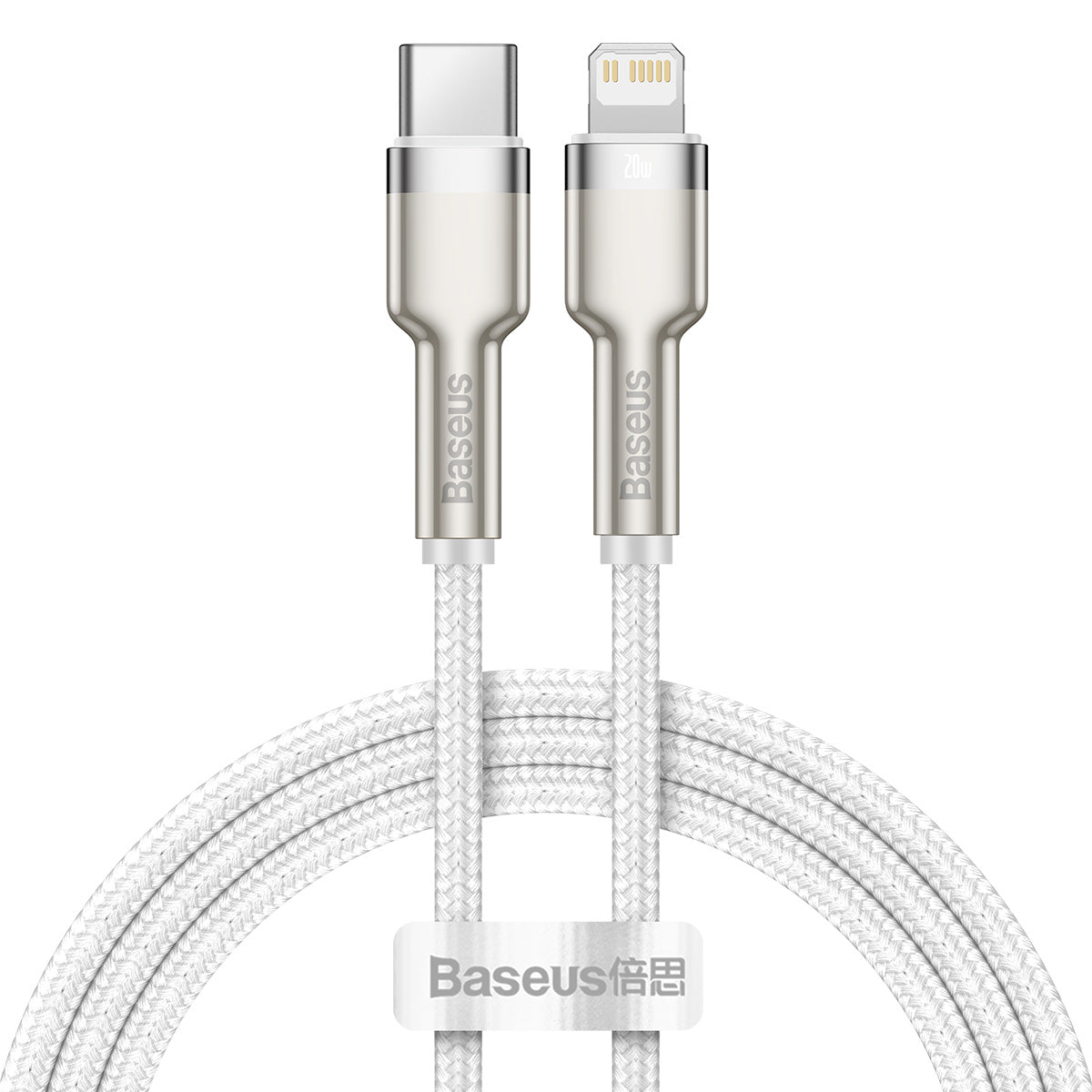 Baseus Kábel Baseus Cafule USB-C/Lightning 1m 20W biely