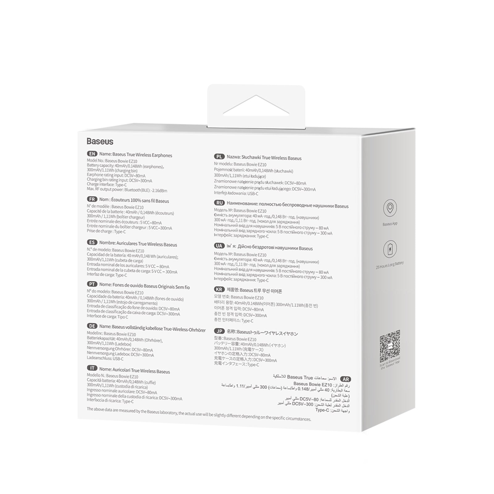 Bluetooth slúchadlá Baseus Bowie EZ10 biela