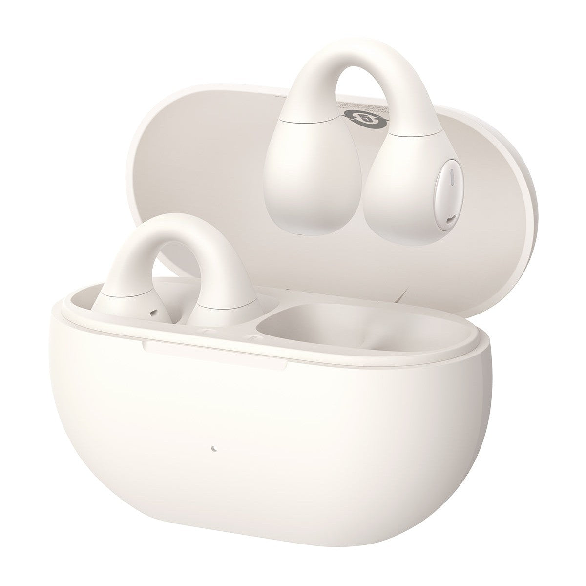 Baseus Bluetooth slúchadlá Baseus Bass 15 Clip Open Ear biela