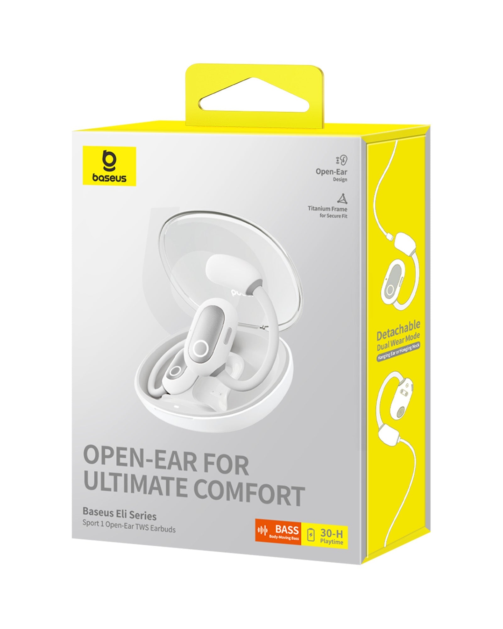 Bluetooth slúchadlá Baseus Eli Sport 1 Open-Ear TWS Stellar White