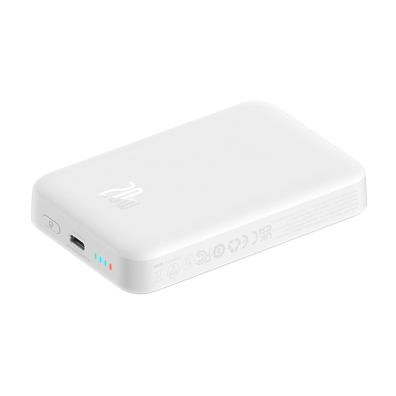 Bezdrôtová powerbanka Baseus Magnetic Mini Air 10000mAh, 20W biela