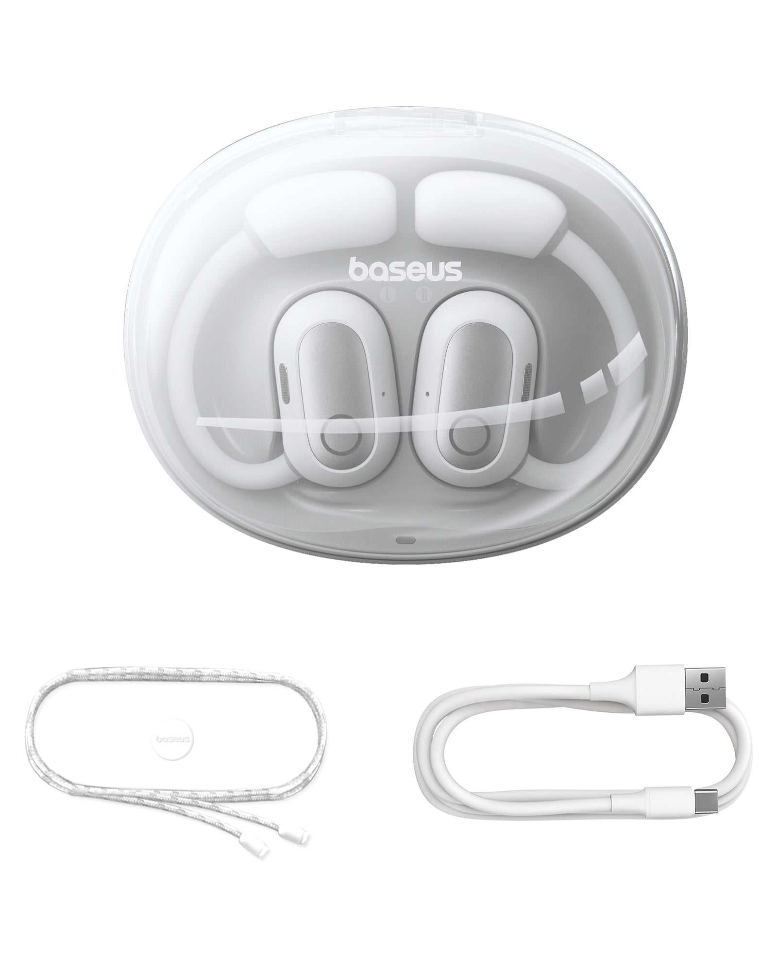 Bluetooth slúchadlá Baseus Eli Sport 1 Open-Ear TWS Stellar White