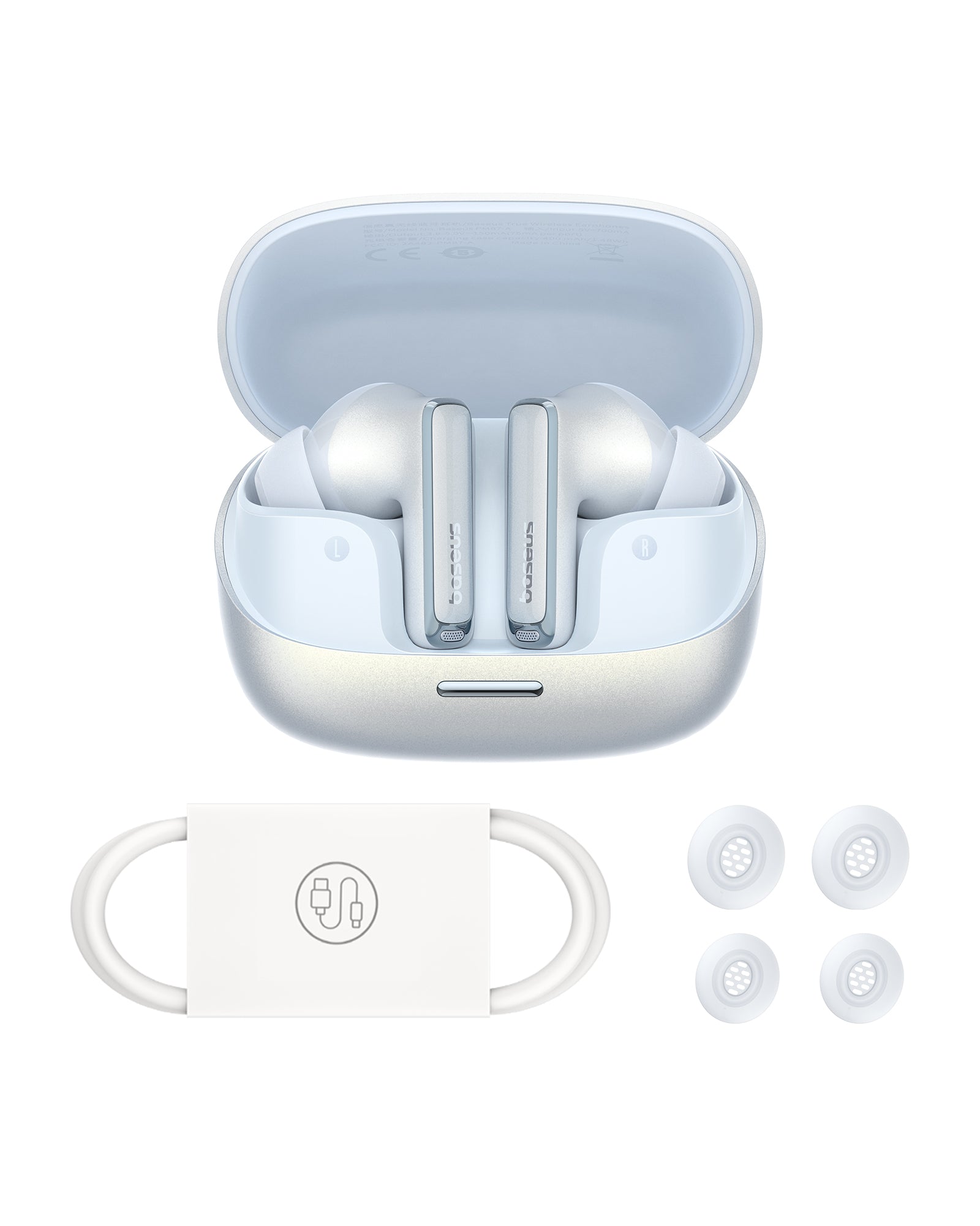 Bluetooth slúchadlá Baseus Bowie M2s Pro biela